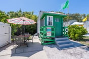 Tiny House Green Lifeguard Stand - sleeps 5